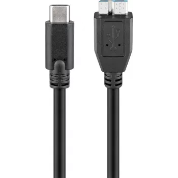 Wentronic goobay - USB kabelis - Micro-USB Type B (vīrišķais) uz USB-C (vīrišķais) - USB 3.1 - 60 cm - atgriezenisks C spraudnis (67995)