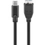 Wentronic goobay - USB kabelis - Micro-USB Type B (vīrišķais) uz USB-C (vīrišķais) - USB 3.1 - 60 cm - atgriezenisks C spraudnis (67995)