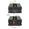 Qoltec Monolith strāvas adapteris/invertors Auto 4000 W Melns