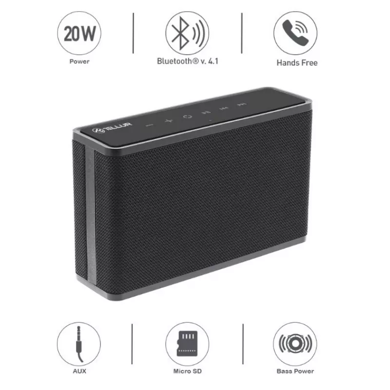 Portable Speaker Tellur Bluetooth Speaker Apollo Melns