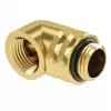 Adapter Barrow G1/4 collas 90° pagriežams vīrišķais uz sievišķo TDWT90-V2.5 Zelts