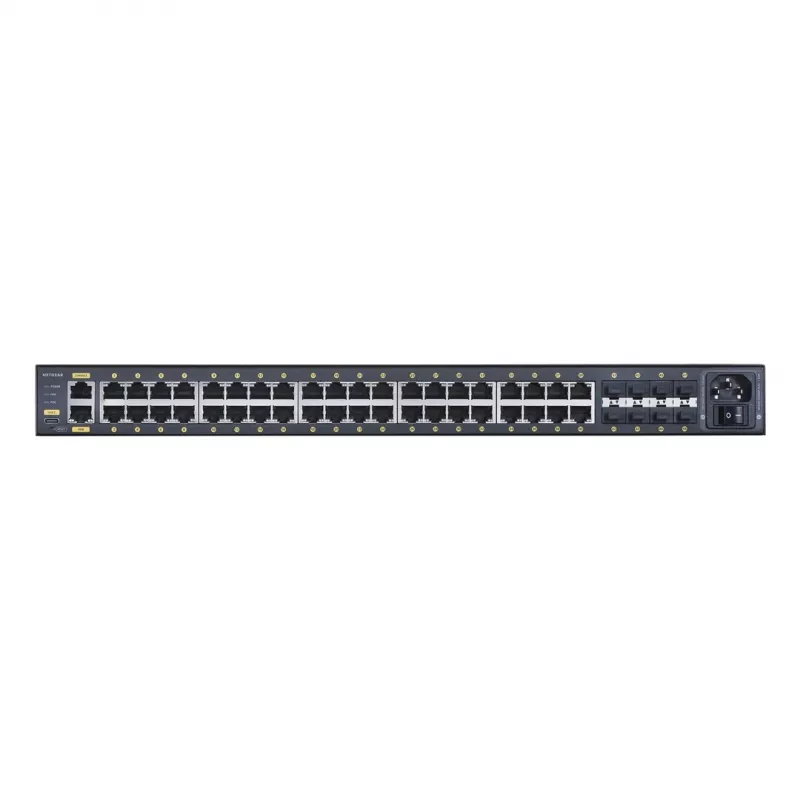 NETGEAR GSM4248PX-100EUS tīkla slēdzis Pārvaldāms L2/L3/L4 Gigabit Ethernet (10/100/1000) Power over Ethernet (PoE) Melns