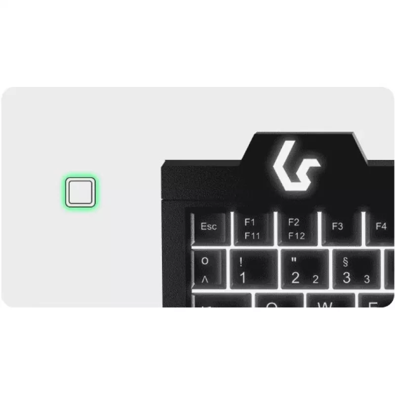 KeySonic KSK-3210ELU (DE) tastatūra Mājas USB QWERTZ Vācu Melna