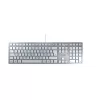 Tastatūra CHERRY KC 6000 plāns Universāla USB QWERTZ vācu sudraba