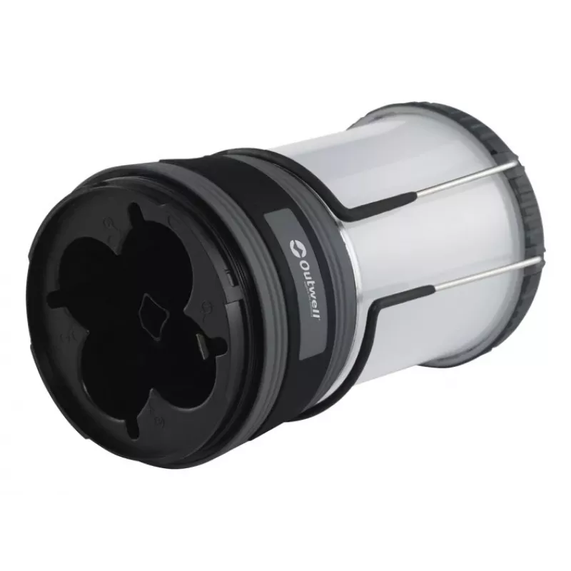 Ar USB uzlādējams kempinga lukturis Outwell Carnelian DC 1000, LED 1000 lm, 2700 K, Li‑Ion, ABS/Alumīnijs, 115×115×200 mm