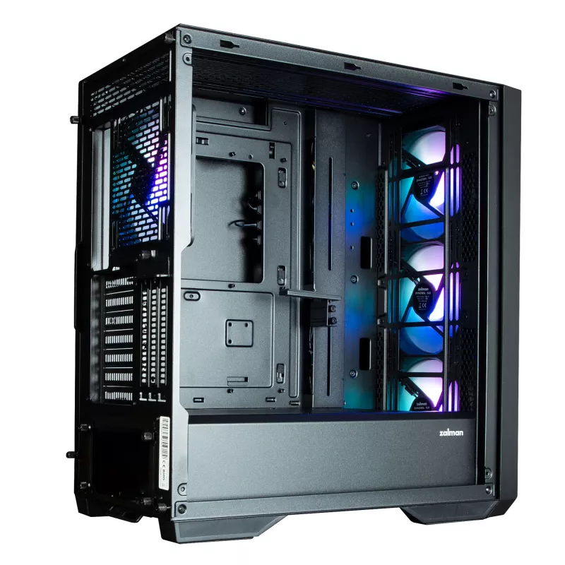 Zalman Z9 Iceberg MS Black ATX Mid Tower PC korpuss ar 4x 140 mm ARGB ventilatoriem - Midi/Mini Tower - ATX
