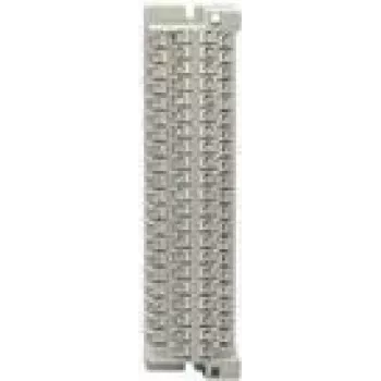 Rutenbeck AsLe B 20 S/L - Noslēguma bloks - 20 pāri ar skrūvju/lodēšanas spailēm - Gaiši pelēks, RAL 7035 (260001)