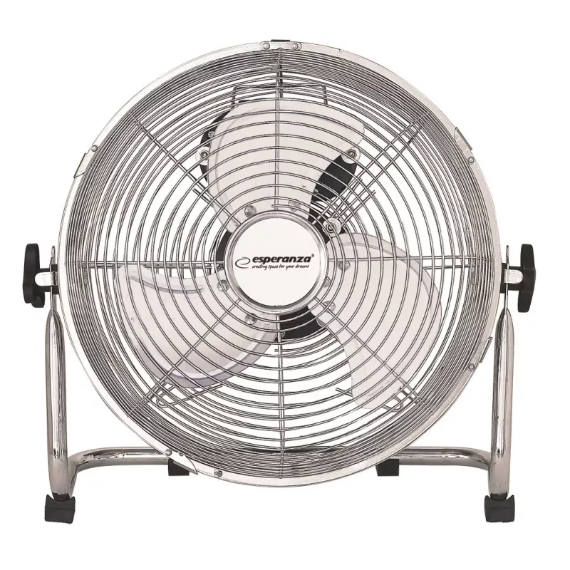 Galda ventilators ESPERANZA EHF005 Scirocco 12 collas — 3 ātrumi, 36 cm diametrs, hromēts, 50 W