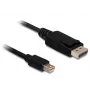 DeLOCK - DisplayPort kabelis - Mini DisplayPort (vīr.) - DisplayPort (vīr.) - 5,0 m - melns (83479)