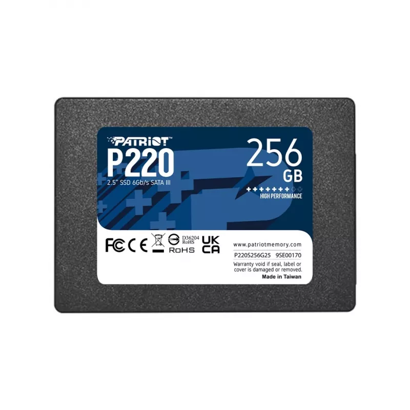 SSD disks Patriot P220 256GB 2.5collu SATA III