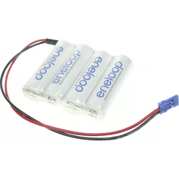 Panasonic akumulatoru komplekts 4 Mignon (AA) Kabelis, Spraudnis NiMH eneloop sērija F1x4 Graupner 4.8 V 1900 mAh (124006)