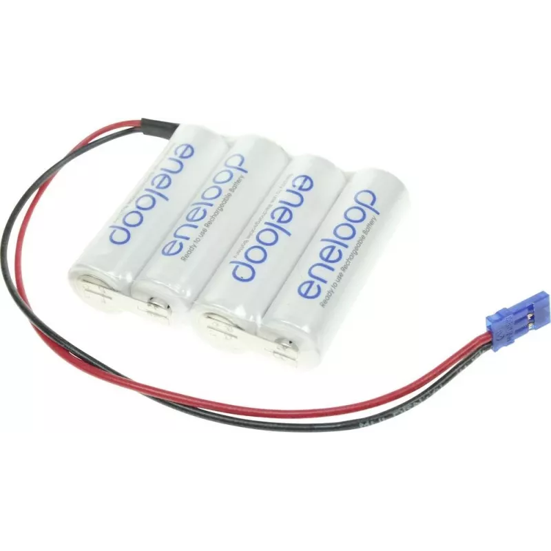 Panasonic akumulatoru komplekts 4 Mignon (AA) Kabelis, Spraudnis NiMH eneloop sērija F1x4 Graupner 4.8 V 1900 mAh (124006)