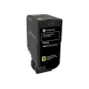 Lexmark 74C0S40 dzeltenā tonera kārtridžs, 3000 lpp.