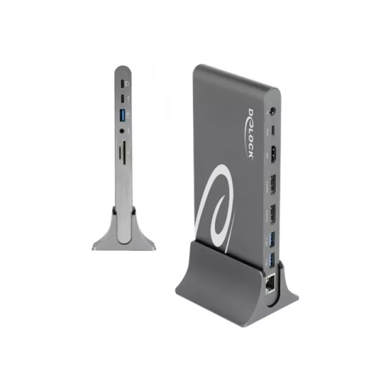 Dokinga stacija DeLOCK USB Type-C DP 1.4 Triple 4K Display