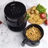 Beztauku fritieris PRIME3 SAF31 – 2,5 l, 1200 W, karstā gaisa bez eļļas fritieris, melns