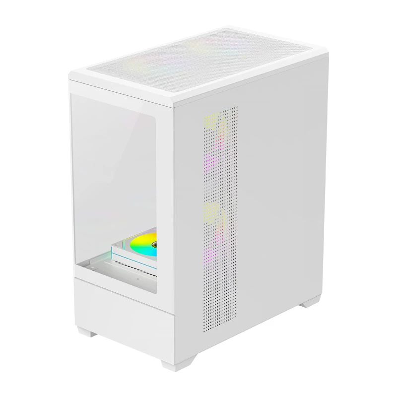 Datora korpuss DarkFlash C365 (balts) ar 5 ventilatoriem