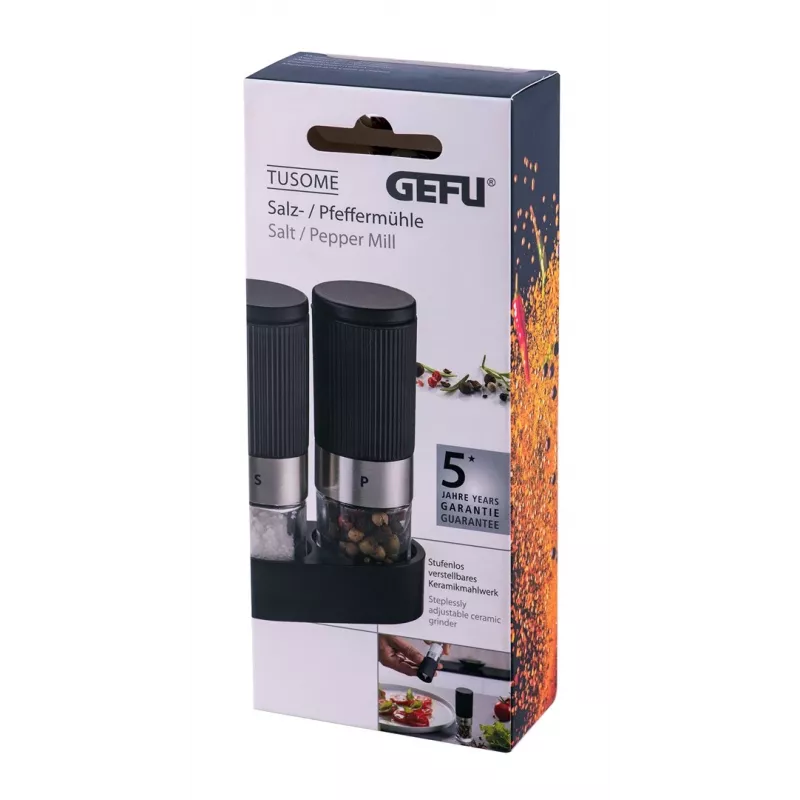 Gefu Tusome 2 daļu dzirnaviņu komplekts G-34621