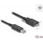 Aktīvais optiskais kabelis DeLOCK 83213 USB 10 Gbps Type-A uz Micro-B 10 m