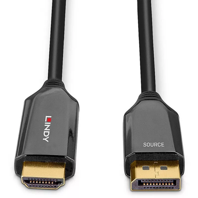 Lindy 3m Active DisplayPort 1.4 to HDMI 8K60 kabelis, 3 m, DisplayPort, HDMI, vīrišķais, vīrišķais, taisns