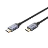 UNITEK C1628GY01-1.5M DisplayPort kabelis, melns, pelēks