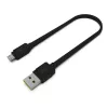 Matēts plakanais kabelis — USB-A uz Micro-USB