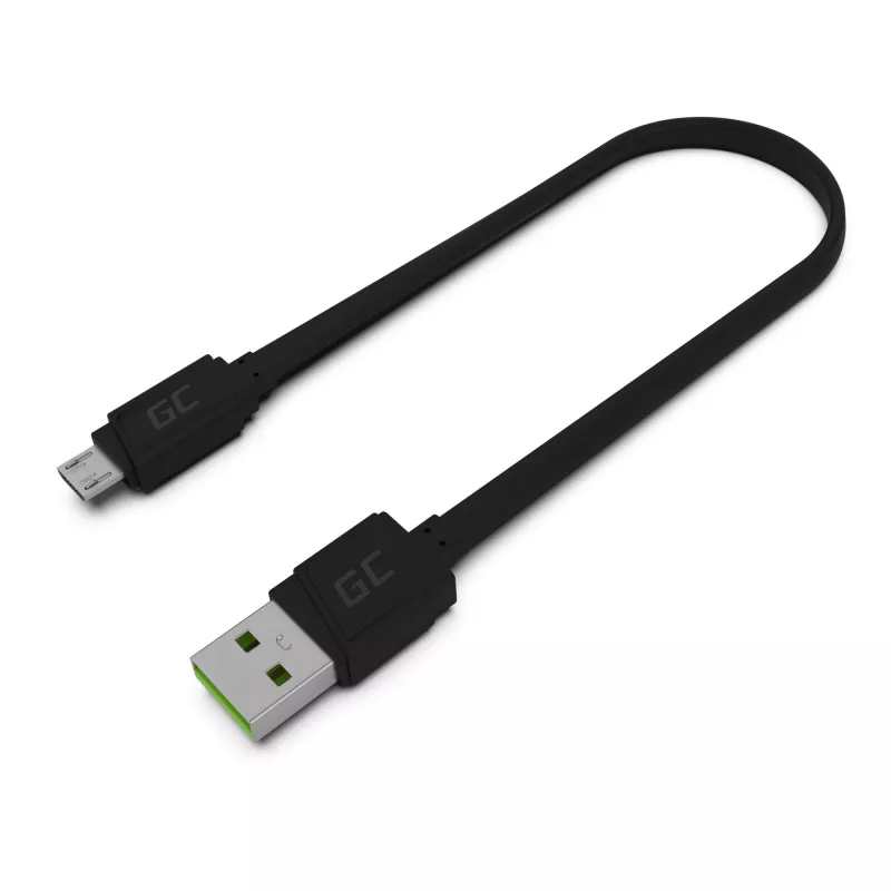 Matēts plakanais kabelis — USB-A uz Micro-USB