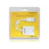 Video kabeļa adapteris DeLOCK 61766 0,125 m VGA DisplayPort balts