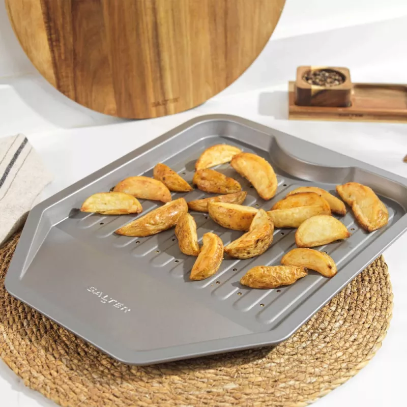 Virtuves piederumu aksesuārs Salter Chip Tray BW13672 nepiedegošs, mazgājams trauku mazgājamajā mašīnā