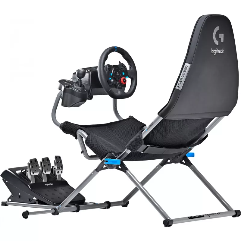 Playseat Challenge X - Logitech G Edition konsoles spēļu krēsls Melns, Pelēks
