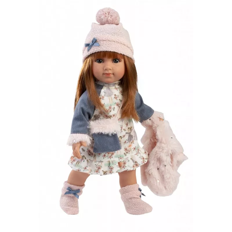 Llorens Nicole 35 cm — reālistiski vaibsti, mīksts ķermenis, lelle mazulīte
