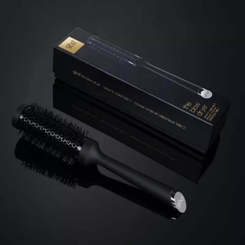 GHD Round Hair Brush Melns