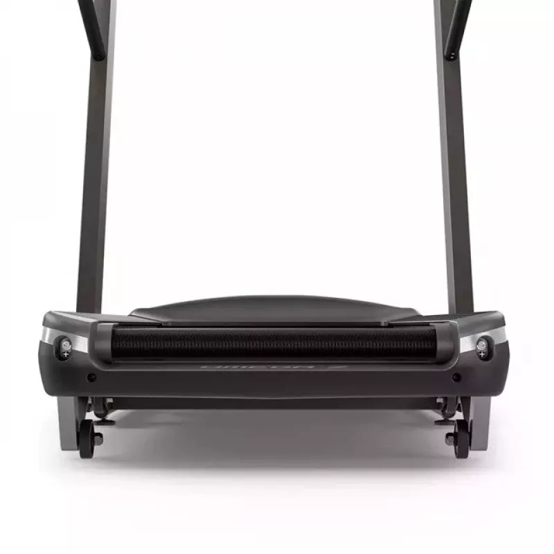 Saliekams elektriskais skrejceliņš Horizon Fitness Omega Z-02 — 140×53 cm skrejvirsma, 20 km/h maks., 159 kg ietilpība, grafīta krāsā