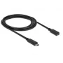 USB kabelis DeLOCK SuperSpeed USB 3.2 Gen 1 2m USB C melns