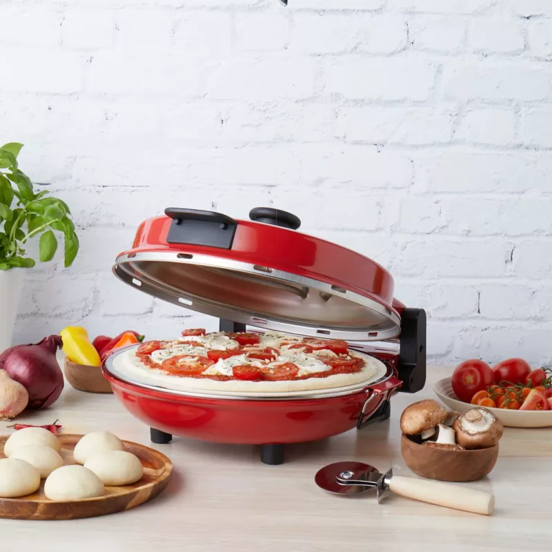 Picu automāts Petra PT5666VDE Bella Pizza 1200W ar nepiedegošu virsmu, galda picu krāsns