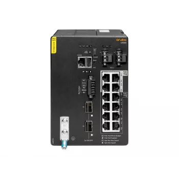 Hewlett Packard Enterprise HPE Aruba 4100i - Slēdzis - 8 x 10/100/1000 (PoE Class 4) + 4 x 10/100/1000 (PoE Class 6) + 2 x SFP+ - DIN sliedes montāža - PoE Class 4 / PoE Class