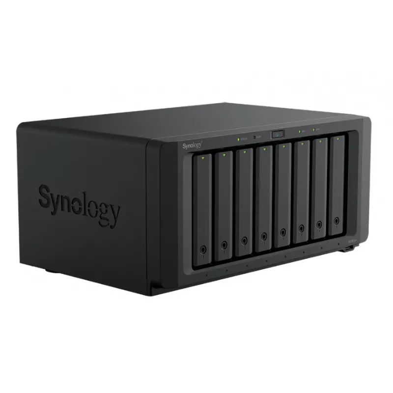 Synology DiskStation DS1825+ NAS/serveris Ryzen Embedded V1500B 8 GB DDR4 0 TB Melns
