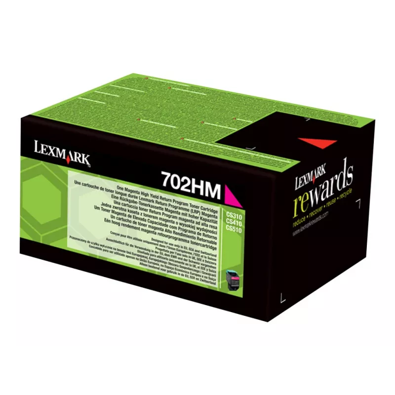 tonera kasete Lexmark 702HM fuksīna 3000 lpp