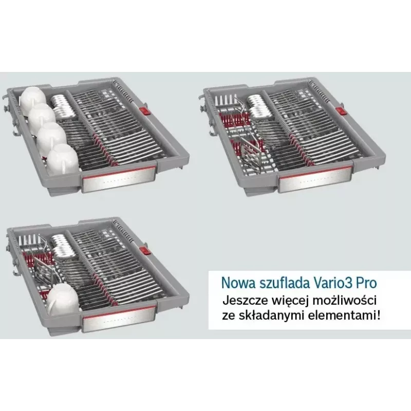 Bosch Serie 6 SPV6ZMX17E trauku mazgājamā mašīna Pilnībā iebūvējama 10 galda klājumu