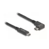 USB kabelis DeLOCK 80037 1 m USB C melns