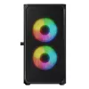 Computer Case Logic Concept Portos Mini ARGB Micro ATX Melns
