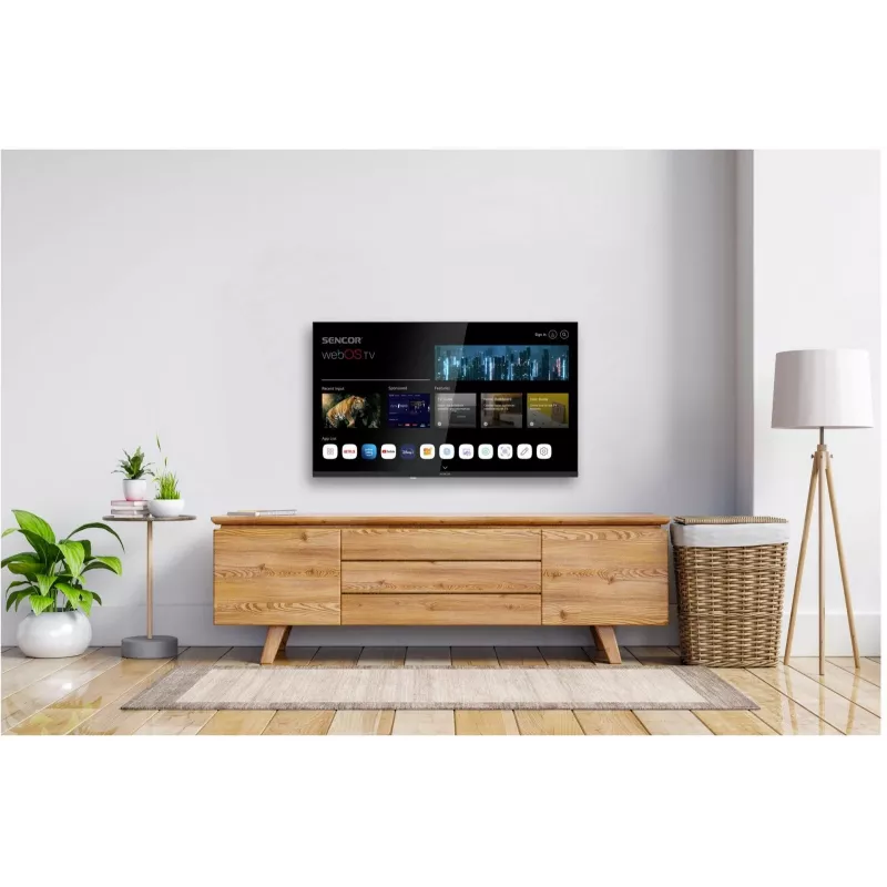 LED SMART TV SENCOR SLE 32S803B 32 collas webOS HD 1366×768, HDR10, Wi‑Fi, Bluetooth, DVB‑T/T2/C/S/S2, 3×HDMI, 2×USB