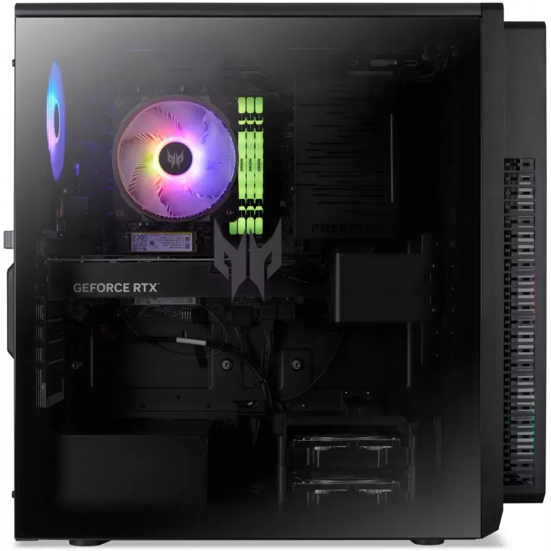 Galddators Acer Predator PO5-660 — Intel Core Ultra 7 265F 5,3 GHz, 32 GB DDR5, 2 TB SSD, NVIDIA GeForce RTX 5070, Windows 11 Home, melns