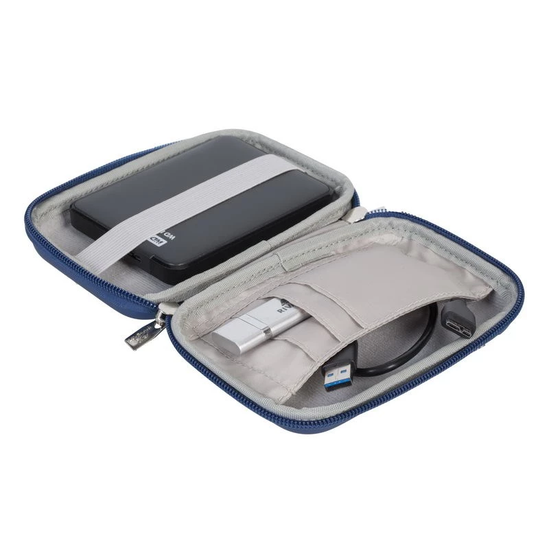 Somiņa Rivacase 9101 (PU) HDD Case gaiši zila
