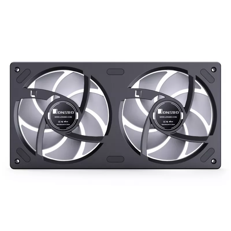 Dzesēšanas ventilators Jonsbo ZB-240 240mm ARGB PWM melns — Bezgalības spoguļa dizains