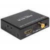 HDMI stereo / 5.1 kanālu audio ekstraktors 4K, adapteris melns