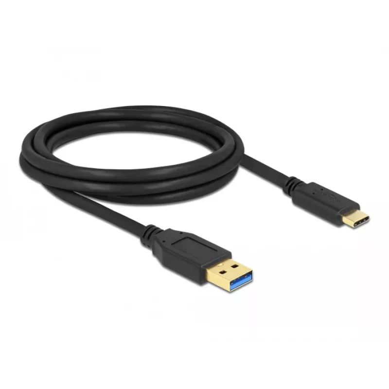 Kabelis DeLOCK SuperSpeed USB (USB 3.2 Gen 2) Type-A uz Type-C 2 m