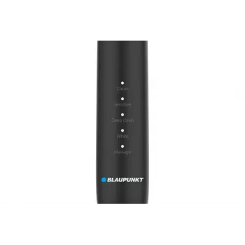 Elektriskā zobu birste BLAUPUNKT DTS201BK — uzlādējama, soniskā, melna, 2 minūšu taimeris, iebūvēts 5 V akumulators