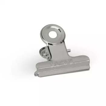 MAUL metāla dokumentu skava, Krāsa: niķelis, Platums: 30 mm Saspiešanas platums: 10 mm, pašapkalpošanās iepakojums (21730-96)