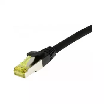 komutācijas kabelis RJ45, CAT6A 500Mhz, 0,15m, melns, S-STP(S/FTP), TPE/LSZH(Ultraflex), AWG26, ar Cat.7 izejmateriāla kabeli, Synergy 21 (S217614)