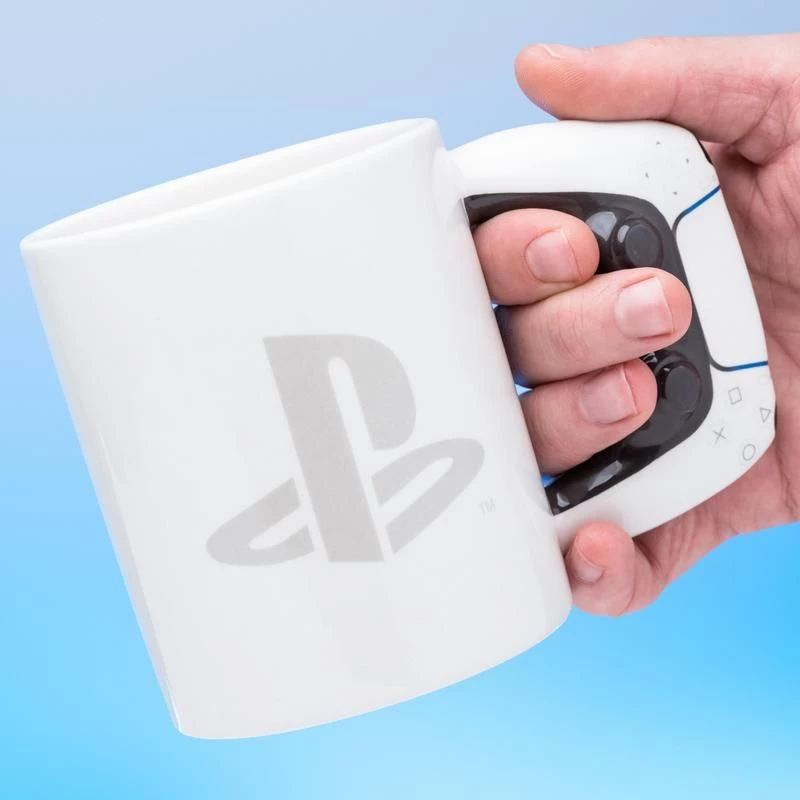 Krūze Paladone PlayStation formas PS5 balta 0,48 L viena gabala